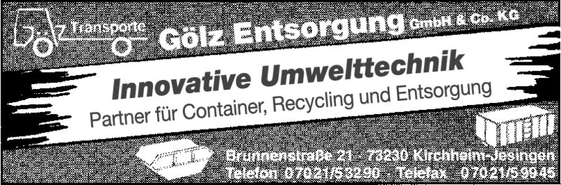 Innovative Umwelttechnik