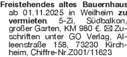 Freistehendes altes Bauer