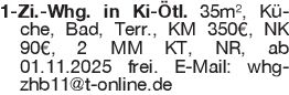 1-Zi.-Whg. in Ki-Ötl. 35m