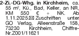 2-Zi.-DG-Whg. in Kirchhei
