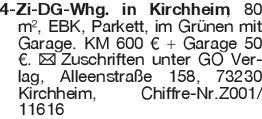 4-Zi-DG-Whg. in Kirchheim