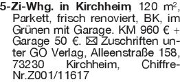 5-Zi-Whg. in Kirchheim, 1