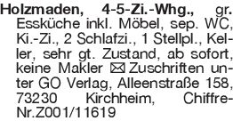 Holzmaden, 4-5-Zi.-Whg.,