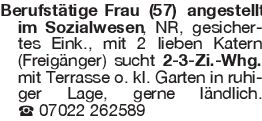 Berufstätige Frau (57) an