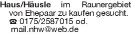 Haus/Häusle im Raunergebi