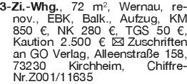 3-Zi.-Whg., 72 m², Wernau