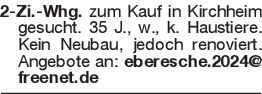 2-Zi.-Whg. zum Kauf in Ki