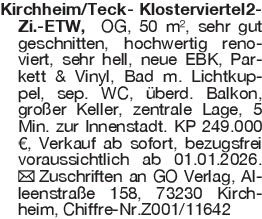 Kirchheim/Teck - Klosterv