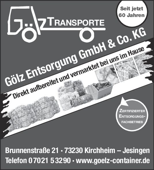 Umweltgerechte Entsorgung