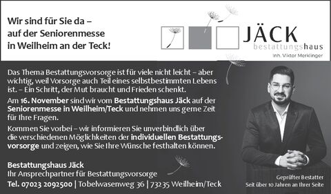 WEILHEIMER SENIORENMESSE