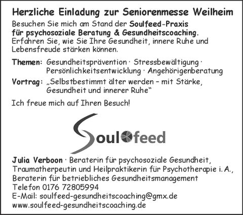 WEILHEIMER Seniorenmesse 2025