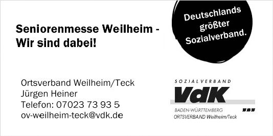 WEILHEIMER Seniorenmesse 2025