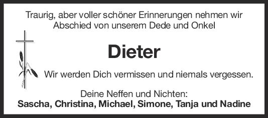 Nachruf Dieter Gölz