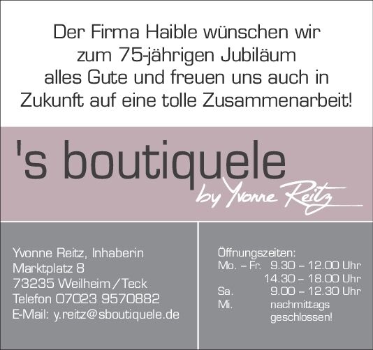 Kollektiv Haible 75 Jahre