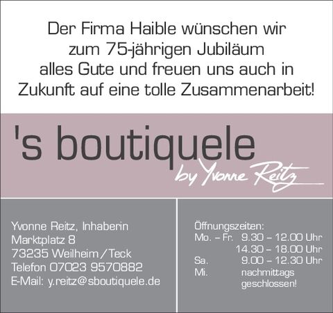 Kollektiv Haible 75 Jahre