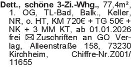 Dett., schöne 3-Zi.-Whg.,