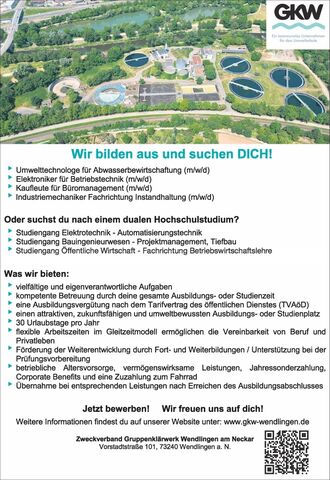 Wir bilden aus und suchen Dich!