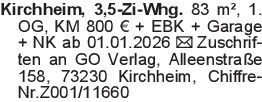 Kirchheim, 3,5-Zi-Whg. 83