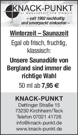 Winterzeit - Saunazeit