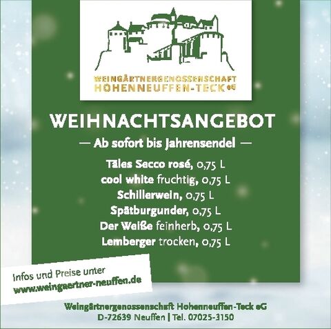 Weihnachtsangebot