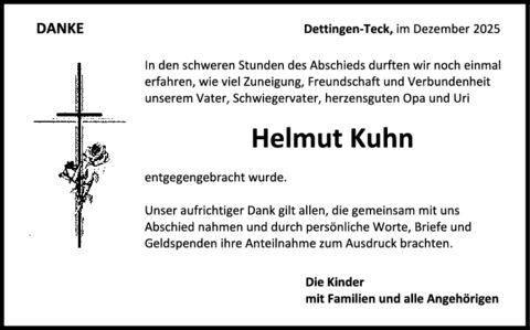 Danksagung Helmut Kuhn