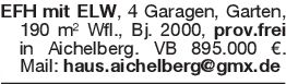 EFH mit ELW, 4 Garagen, G