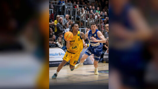 Auf und davon: Philip Russell und die Knights haben Hagen in Schach gehalten. Foto: Nina Sander Auf und davon: Philip Russell und die Knights haben Hagen in Schach gehalten. Foto: Nina Sander