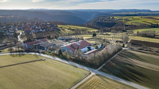 Der Produktionsstandort von AFF in Schopfloch (im Vordergrund): Zum 30. Juni kommenden Jahres ist hier endgültig Schluss. Foto: Der Produktionsstandort von AFF in Schopfloch (im Vordergrund): Zum 30. Juni kommenden Jahres ist hier endgültig Schluss. Foto: