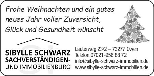 Weihnachtsgrüße im Immo-Teil