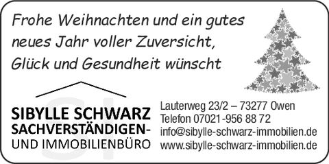 Weihnachtsgrüße im Immo-Teil