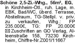 Schöne 2,5-Zi.-Whg., 56m²