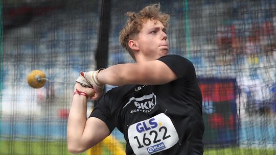 Lukas Melzer hat mit Rekordweiten überzeugt. Foto: Ralf Görlitz