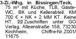 3-Zi.-Whg. in Bissingen/T