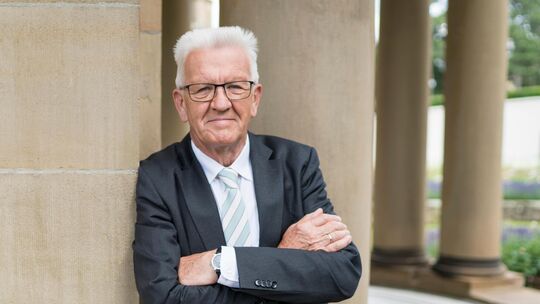 Ministerpräsident Winfried Kretschmann kommt am 2. Februar in die Nürtinger Stadthalle K3N. Foto: Dennis Williamson