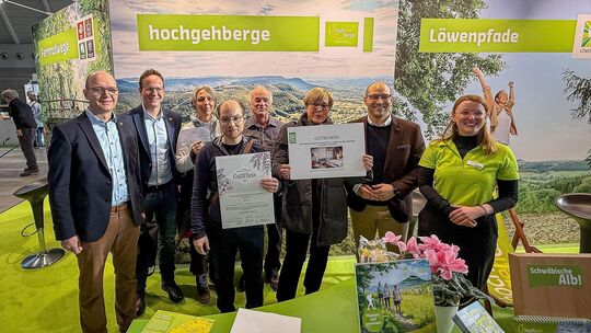 Der Landkreis Esslingen präsentiert sic auf der Tourismus-Messe. Foto: Philipp Sandrock Der Landkreis Esslingen präsentiert sic auf der Tourismus-Messe. Foto: Philipp Sandrock