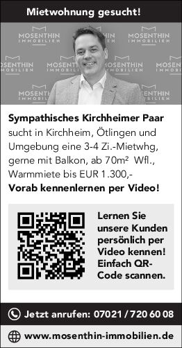 Gesuch des Monats - Sabine/Peter