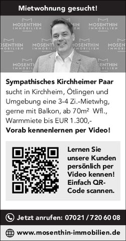 Gesuch des Monats - Sabine/Peter