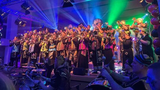 Die Bodenbachsymphoniker machen schon seit Jahrzehnten Guggenmusik. Foto: pr Die Bodenbachsymphoniker machen schon seit Jahrzehnten Guggenmusik. Foto: pr