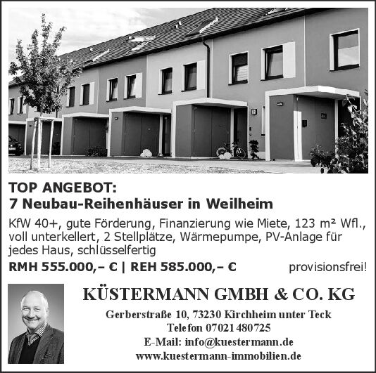Neubau Reihenhäuser Weilheim