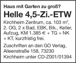 Haus mit Garten zu groß?