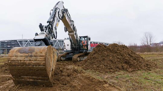 Nördlich des Flughafens wird gegraben. Foto: pr/DB