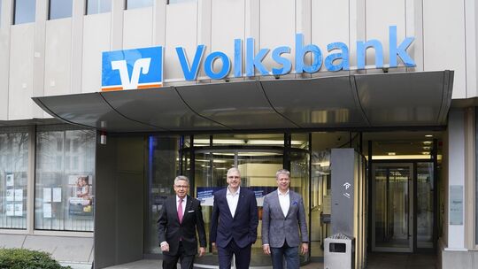 Der Vorstand der Bezirksvereinigung der VR-Banken: Karlheinz Pitter, Markus Schaaf (Vorsitzender) und Volker Schmelzle (v. l.).