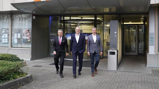 Der Vorstand der Bezirksvereinigung der VR-Banken: Karlheinz Pitter, Markus Schaaf (Vorsitzender) und Volker Schmelzle (v. l.).