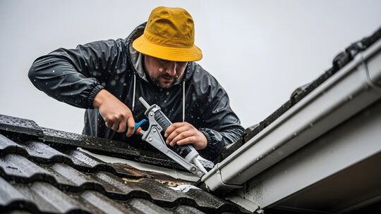 Sorgfältig abdichten – zum Schutz der Immobilie vor Wetterschäden. Foto: Adobe Stock / Masaji