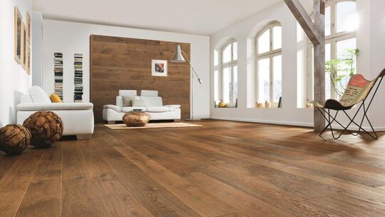 Weiter schwer im Trend: Landhausdielen. Foto: Hamberger Flooring GmbH & Co. KG.
