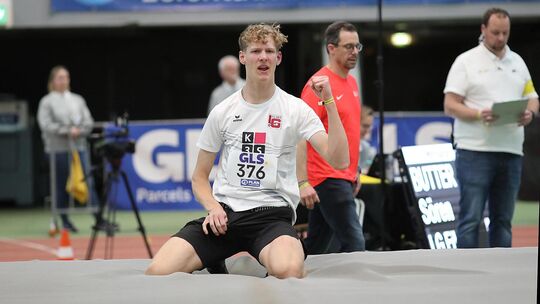 Da darf man schon mal jubeln: Sören Butter hat bei der Jugend-DM mit 1,99 Metern eine neue persönliche Bestleistung aufgestellt.