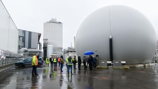 Seit November im Probebetrieb, seit Dienstag dieser Woche offiziell am Start: Die neue Vergärungsanlage in Leonberg gilt als Leu