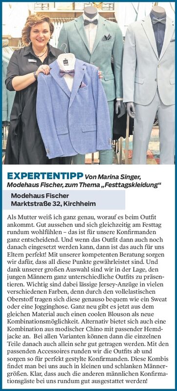 Expertentipp Konfimation