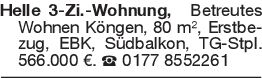 Helle 3-Zi.-Wohnung, Betr