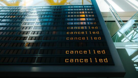 Dieser Anblick bietet sich derzeit vielen Reisenden. Symbolbild: Stock-Foto Dieser Anblick bietet sich derzeit vielen Reisenden. Symbolbild: Stock-Foto